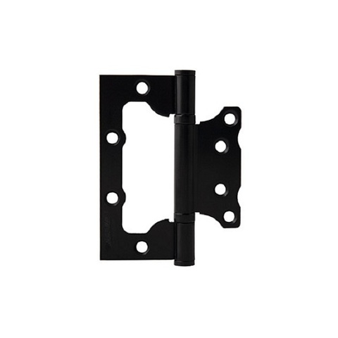 Петля дверная накладная APECS 100х75х2,5-B2 Steel BLM черный матовый (1 шт)