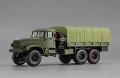 KRAZ-214B 1963 flatbed truck with canvas green 1:43 Nash Avtoprom