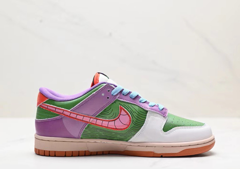 Nike Dunk Low 'Purple/Green/Grey' 