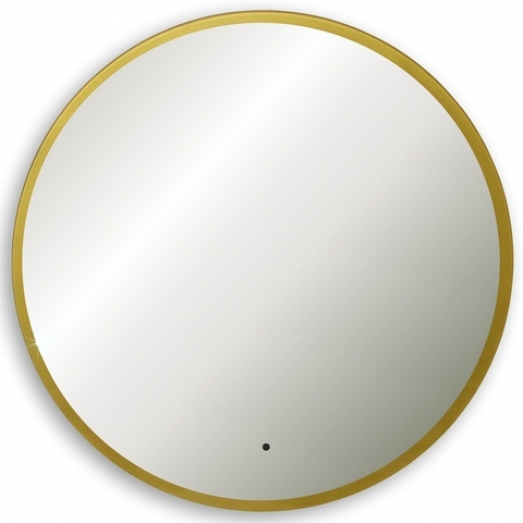Abber Mond AG6204SCGL-1.0 Зеркало с подсветкой, сенсорный выключатель, диммер, цвет: золото