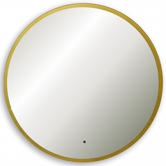 Abber Mond AG6204SCGL-1.0 Зеркало с подсветкой, сенсорный выключатель, диммер, цвет: золото фото