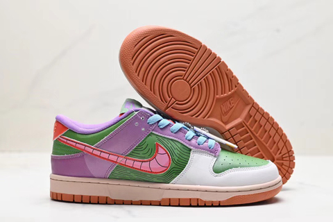 Nike Dunk Low 'Purple/Green/Grey' 