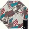 Зонт складной Moschino 8930 Newspaper