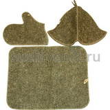 Комплект Классика из серого войлока - 5