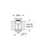 GROHE 29510KF0 Донный клапан (Сливной нажимной гарнитур), фантомный чёрный