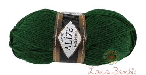 Пряжа Alize Lanagold 118 зеленый