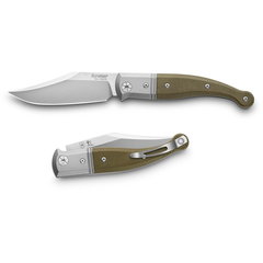 Фото Складной нож LionSteel Gitano, сталь Niolox, рукоять Green canvas micarta