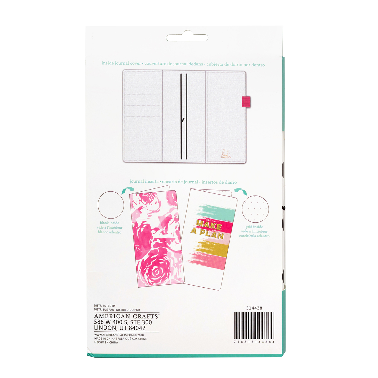 Блокнот (тревелбук) - American Crafts Journal Studio Kit  - 14х22 см -  Dot By Heidi Swapp