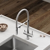 Sancos Imola SC4010CHWH Смеситель для кухни с гибким изливом и краном для фильтра, цвет: хром,белый
