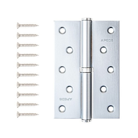 Петля дверная APECS 120x80-B Steel CRS R сатин.хром правая (1шт)