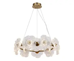 07601-60A,36 Люстра Грея латунь d60 h120 Led 12*2W (3000K). ТМ Kink Light