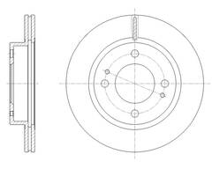 Диск тормозной вентилируемый G-brake GR-21487