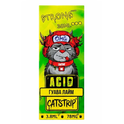 Жидкость CATSTRIP ACID Salt 78mg STRONG 30 ml - Гуава Лайм