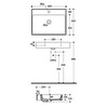 Kerasan Cento 353101*1 Раковина подвесная 60х45 см