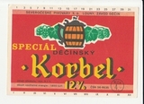 K15269 ЧССР Чехословакия Пивная этикетка KORBEL Special Decinsky K15269 ЧССР Чехословакия Пивная этикетка KORBEL Special Decinsky