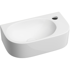 Ceramica Nova Element CN6066L Умывальник подвесной прямоугольный (чаша слева, отверстие под смеситель справа), 40.9x22.4, цвет: белый фото