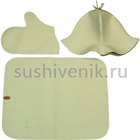 Комплект Классика из белого войлока - 6
