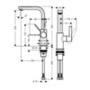 Hansgrohe Metris S 31161000 Смеситель для раковины с высоким изливом и донным клапаном