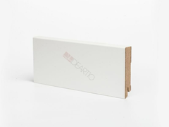 Плинтус МДФ Деартио U 106-80 белый 80х16х2050