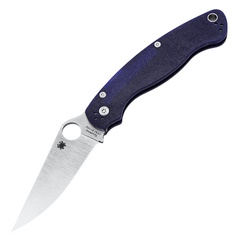 Фото Складной нож Spyderco Military 2, сталь CPM S110V, рукоять G10, фиолетовый