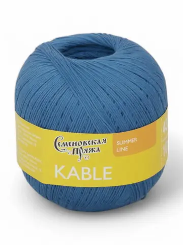Пряжа Семеновская Kable (Кабле) 184032 джинсовый