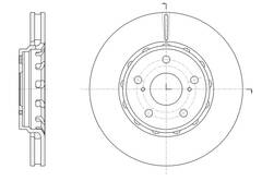 Диск тормозной вентилируемый G-brake  GR-20843