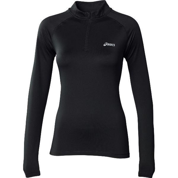Рубашка беговая Asics Ess Winter 1/2 Zip женская black - 3