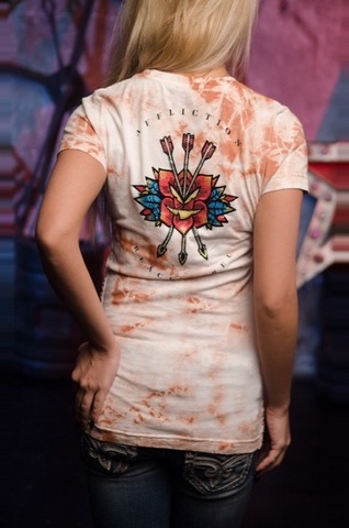 Affliction | Футболка женская NIGHT CHIEF AW20420 спина