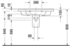 Duravit P3 Comforts 2332850000 Раковина мебельная