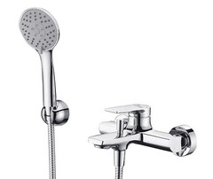 WasserKRAFT Lopau 3201 Смеситель для ванны с коротким изливом, цвет: хром фото
