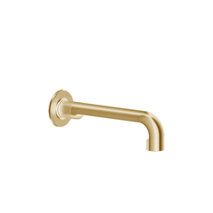 Gessi Inciso 58100#246 Настенный излив 210мм, на 1/2”, комбинируемый с удаленным управлением (не входит в комплект), цвет: золото фото