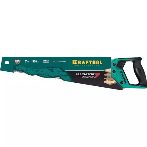 KRAFTOOL Alligator Universal 7, 500 мм, универсальная ножовка (15004-50)