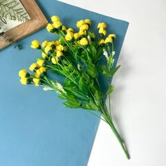 №2 Крокусы-подснежники искусственные, Желтые, 35 см, около 30-35 бутонов в наборе, набор 2 букета