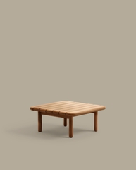Журнальный столик Turqueta из массива тикового дерева, 70 x 70 см