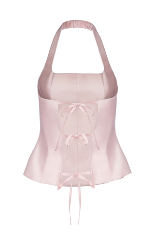 «Coquette Tie-Back Top» Топ из тафты с открытой спиной.