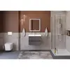 BelBagno KRAFT-750-2C-SO-GSO База под раковину подвесная с фрезерованными ручками по всей длине фасада с двумя выкатн. ящ., Темно-Серый Мат.,750x455x500