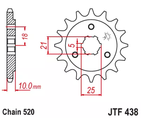 Звезда ведущая JTF438 15