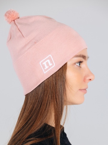 Лыжная шапка с помпоном Noname XC Knit rose