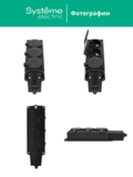 Колодка удлинителя 3-м MultiSet 16А 250В IP44 с заземл. каучук черн. SE MST4103BK — фото 10