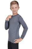 Терморубашка из шерсти мериноса Norveg Soft Teens Grey Melange детская