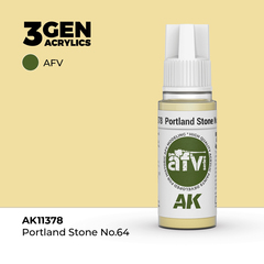 Акриловая краска AK Interactive Portland Stone No.64 3GEN AFV, 18мл