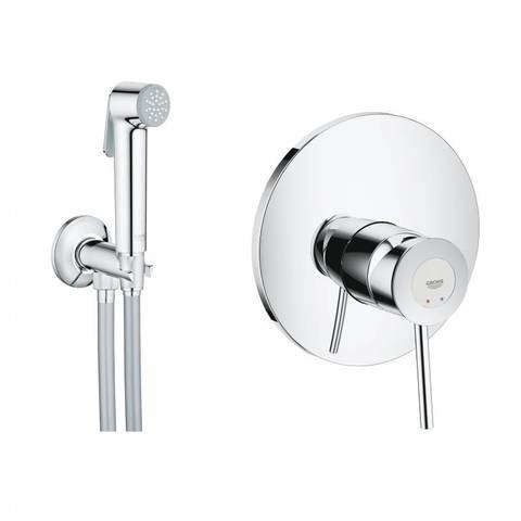 GROHE BauClassic 124902 Гигиенический душ со смесителем, хром