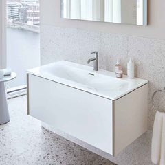 Duravit XViu XV40260B122 Тумба подвесная 400x810x480мм под раковину # 233683, 234583, 234683 с 1 выдвижным отделением, цвет: белый глянцевый фото