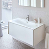 Duravit XViu XV40260B122 Тумба подвесная 400x810x480мм под раковину # 233683, 234583, 234683 с 1 выдвижным отделением, цвет: белый глянцевый