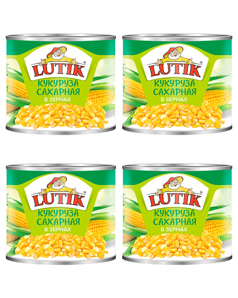 Кукуруза отборная Lutik, 425 мл. - 4 шт