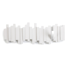 Настенная вешалка Sticks белая