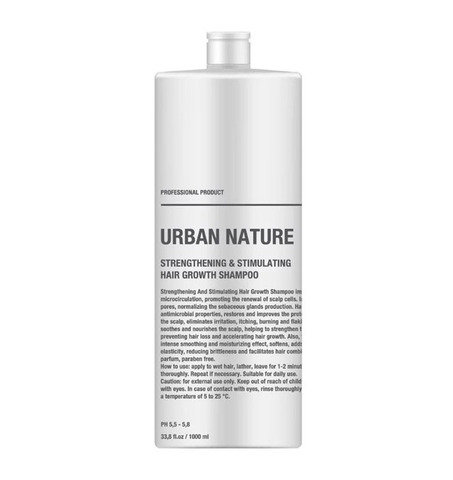 Шампунь Urban Nature STRENTHENING AND STIMULATING HAIR GROW Укрепляющий для стимуляции роста волос