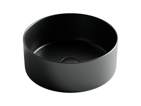 Ceramica Nova Element CN6032MB Умывальник чаша накладная круглая, 35.8x35.8, цвет: чёрный