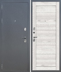 Входная дверь FlyDoors АРКАН 206 Букле графит - Ривьера Айс