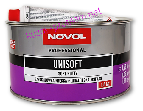 Шпатлевка UniSoft 1,8кг с отверд Новол 1155 Novol